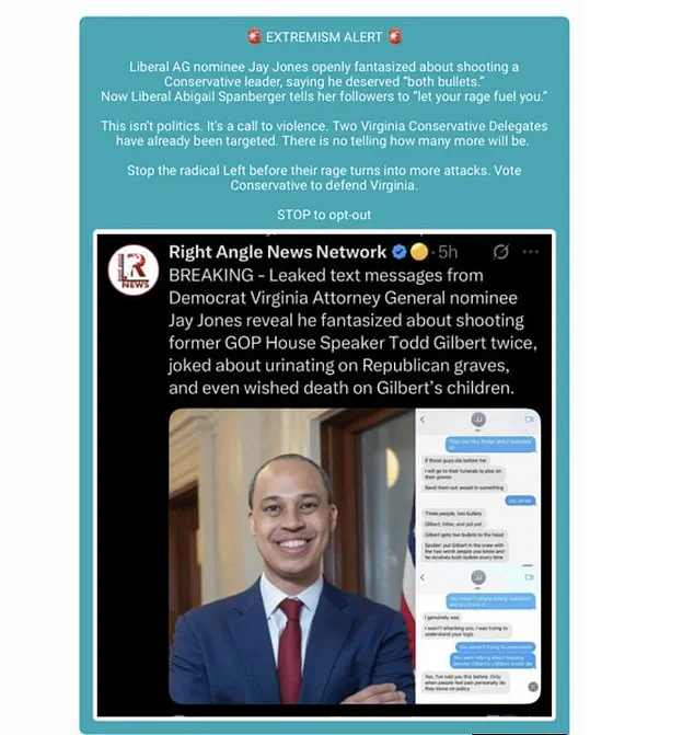 Private Texts Expose Radical Views of Jay Jones' Supporters in Virginia AG Race