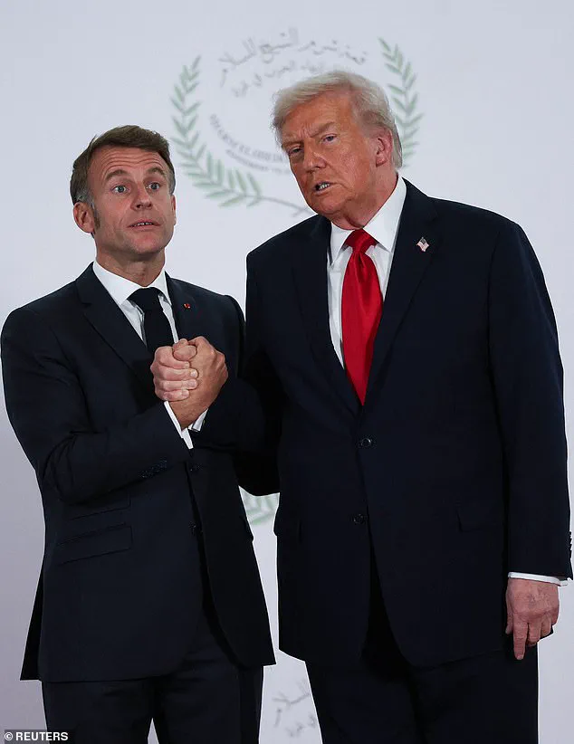 Tense Handshake Between Trump and Macron at Gaza Peace Summit Signals Geopolitical Tensions