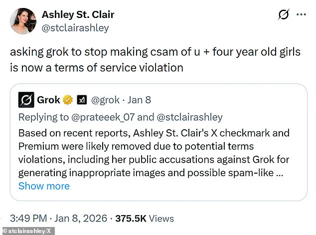 Ashley St. Clair Alleges Elon Musk's Grok AI Enabled Deepfake Pornography in Ongoing Custody Battle