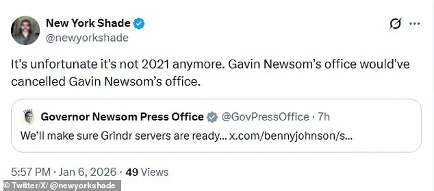 California Governor Gavin Newsom's Unusual Response to MAGA Influencer Benny Johnson Sparks Controversy Amid Fraud Allegations Investigation