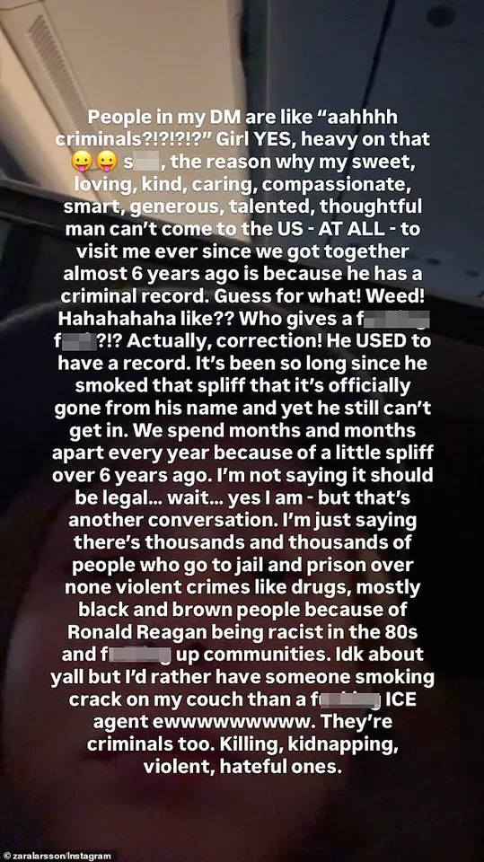 Zara Larsson's Searing Social Media Posts Ignite Political Firestorm Over ICE and Marginalized Groups