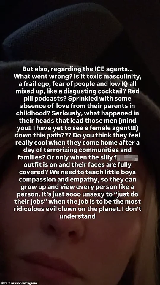 Zara Larsson's Searing Social Media Posts Ignite Political Firestorm Over ICE and Marginalized Groups