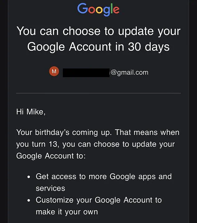 Google Faces Scrutiny Over Emails Encouraging Children Under 13 to Remove Parental Controls, Raising Concerns About Child Safety and Grooming Practices