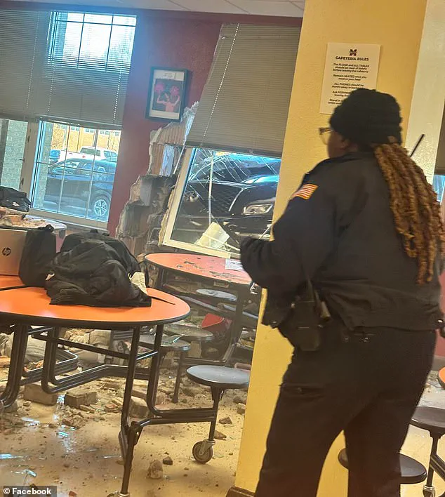 Heart-Stopping Moment as Failed Brakes Send Car Crashing Through High School Cafeteria Wall, Shaking Memphis Community