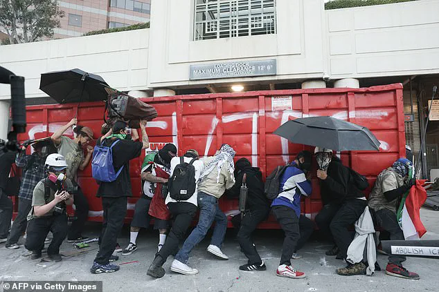Los Angeles Protesters Clash with Police During ICE Raids Demonstration