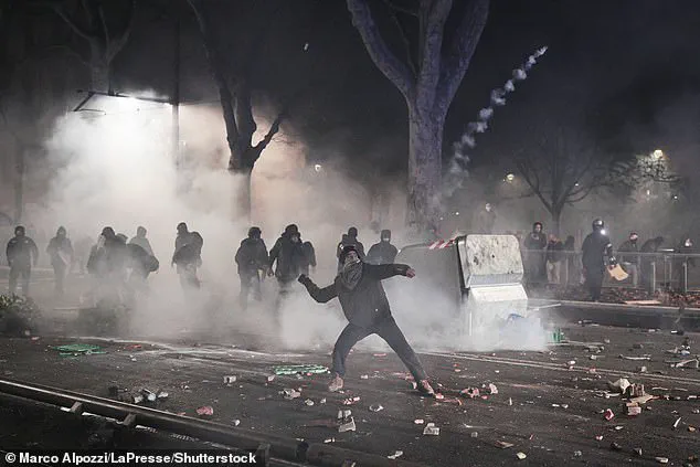Eviction of Leftist Cultural Center Sparks Violent Clashes in Turin, Leaving Over 100 Police Injured