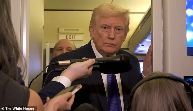President Trump's Confrontation with Washington Post Reporter on Air Force One: A Tense Exchange Over Immigration Policies and Media Criticism