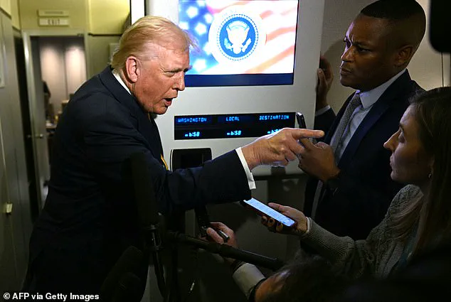 President Trump's Confrontation with Washington Post Reporter on Air Force One: A Tense Exchange Over Immigration Policies and Media Criticism