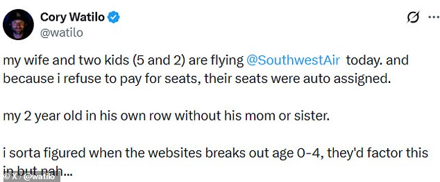 Southwest Airlines Faces Backlash Over Automated Seating System After Father's Complaint Sparks Debate on Family Travel Policies