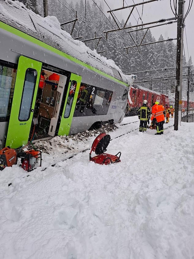Avalanche Causes Derailment of Swiss Train Near Goppenstein, Five Injured