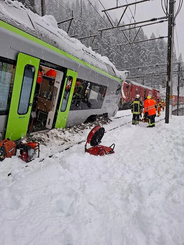 Avalanche Causes Derailment of Swiss Train Near Goppenstein, Five Injured