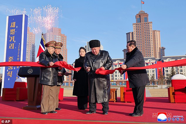 Kim Jong Un Unveils Housing District for Families of Fallen Soldiers, Daughter Symbolizes Legacy