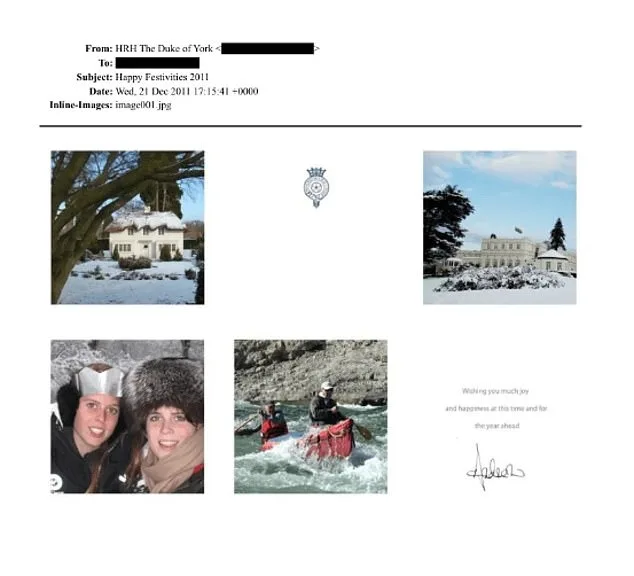New Evidence Reveals Duke of York Sent Christmas Cards to Epstein, Contradicting 2019 Claims of Severed Ties