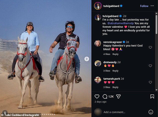 Tulsi Gabbard Shares Rare Personal Glimpse, Revealing Relationship with Cinematographer Abraham Williams as Couple Relocates to Texas