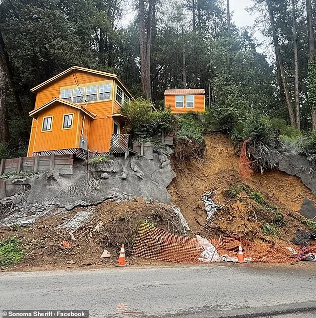 Peril on the Edge: Redwood Home Faces Collapse After Hillside Erosion