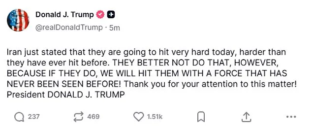 Iran Launches 'Most Intense Offensive in History' as Retaliatory Strike Against U.S.-Israeli Airstrike That Killed Khamenei