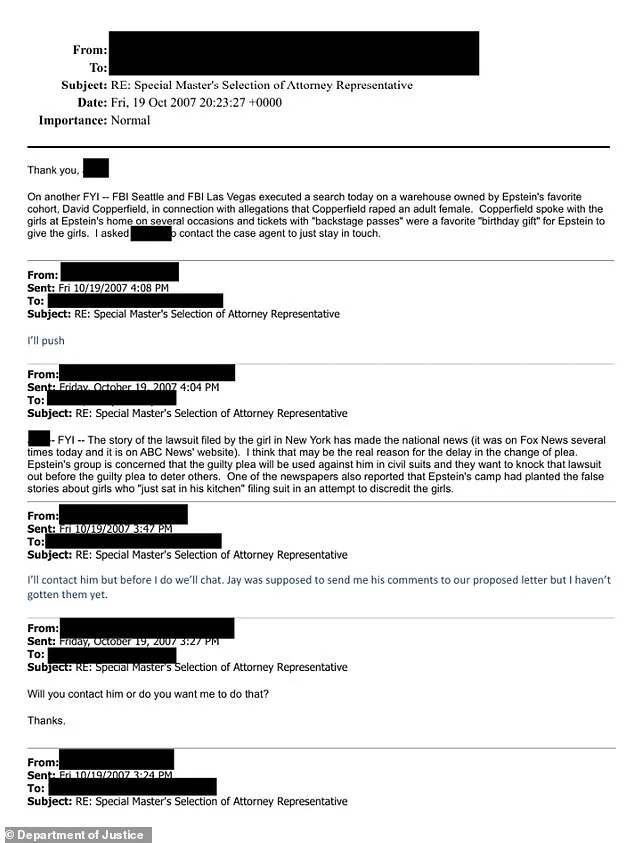 FBI Probes Alleged Ties Between David Copperfield and Jeffrey Epstein, No Charges Filed