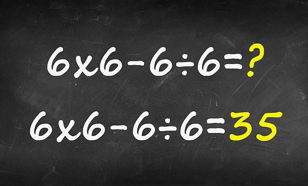 Viral Math Problem Sparks Debate Over Order of Operations as Users Struggle With 6 x 6 - 6 ÷ 6 Equation