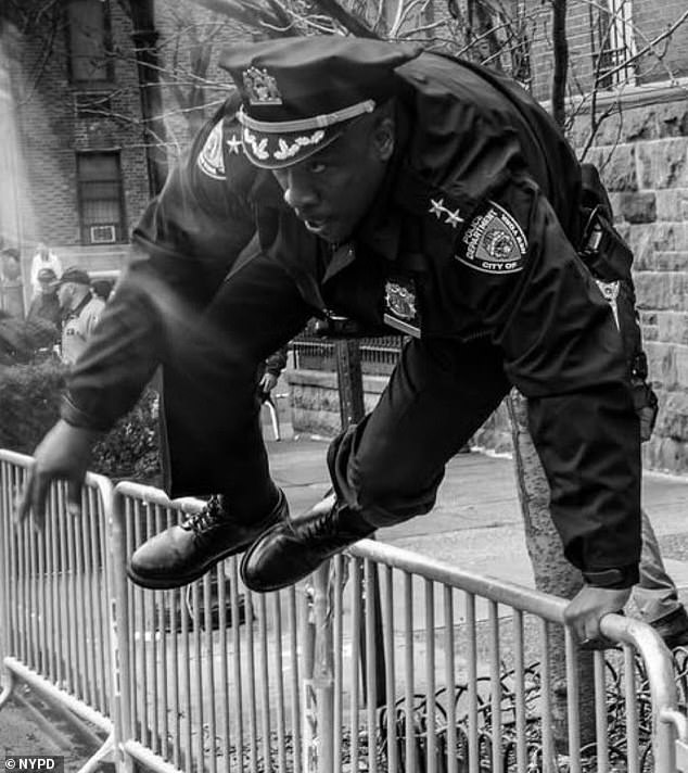 NYPD Officer's Heroic Barrier-Leap Goes Viral with Meme-Worthy 'Some Heroes Wear Blue' Caption