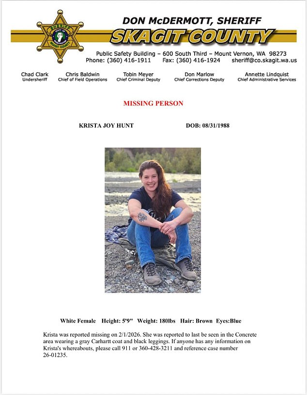 Tragic Discovery in Skagit River: Uncovering the Brutal End of Krista Hunt and the Cycle of Abuse That Led to Justice in Concrete, Washington