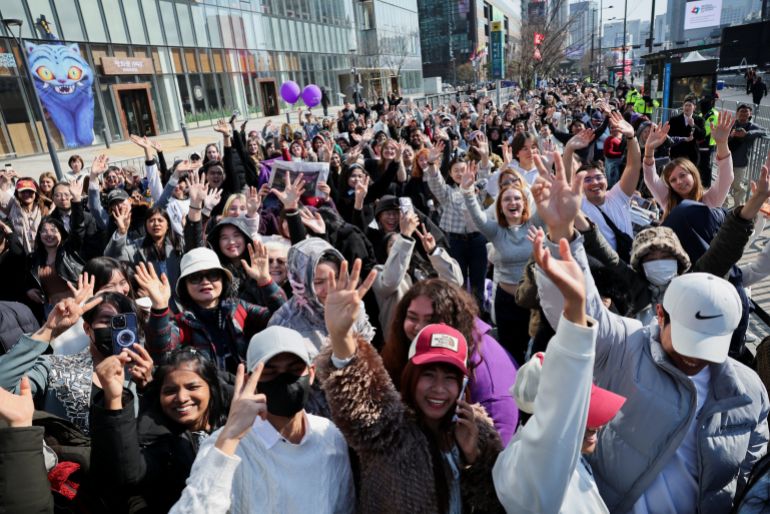 Fans flood Seoul as BTS returns after four-year hiatus