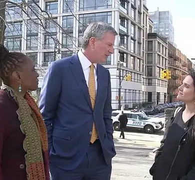 Bill de Blasio Celebrates Valentine's Day with Nomiki Konst