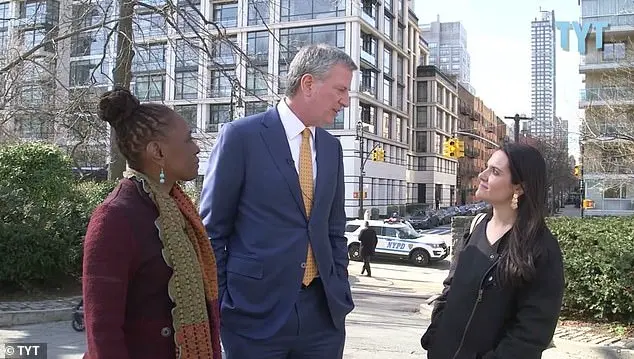 Bill de Blasio Celebrates Valentine's Day with Nomiki Konst