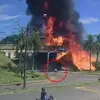 Brazil Truck Driver Escapes Inferno After Collision