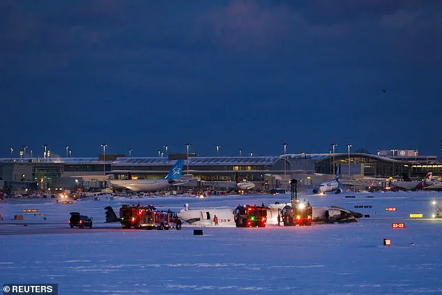 Delta Air Lines Flight Lands in Ice Storm, Skids and flips