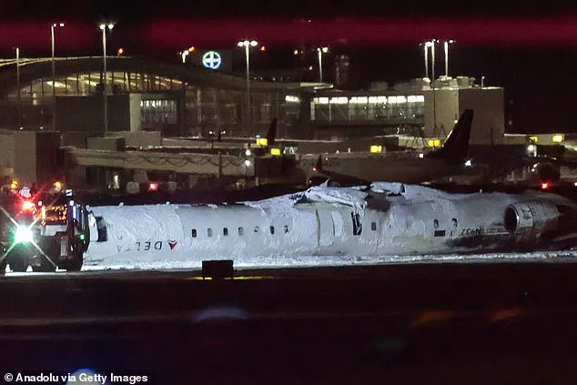 Delta Air Lines Flight Lands in Ice Storm, Skids and flips