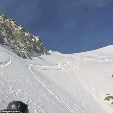 Skier Swallowed by Avalanche at Mont Blanc