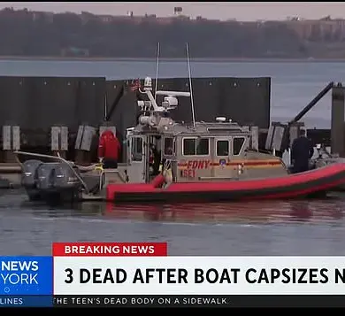 tragic boat accident off new york coast leaves three dead two injured