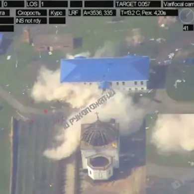 Russian Forces Strike Ukrainian Monastery in Kursk: Video Shows Devastating Impact