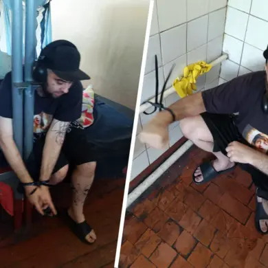 Disturbing Photos Show Man Handcuffed and Connected to Battery at Kiev TEC Facility