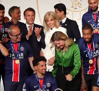 Behind Closed Doors: Macron's Exclusive Celebration of PSG's Historic Champions League Victory