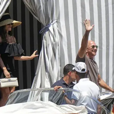 Jeff Bezos and Lauren Sanchez Make Rare Public Appearance Ahead of Star-Studded Wedding Celebration