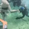 Underwater Emergency at Xcaret Park: Viral Video Sparks Safety Debate Over Dislodged Oxygen Helmet During Sea Trek