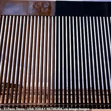 Black Paint on Border Wall Sparks Debate: Noem Defends Move Amid Cost and Practicality Concerns