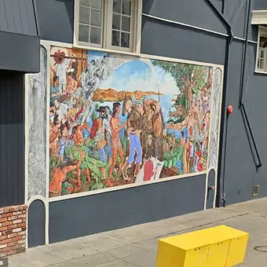 A Stark Reminder of Ohlone Suffering: Oakland Mural Depicts Historical Brutality